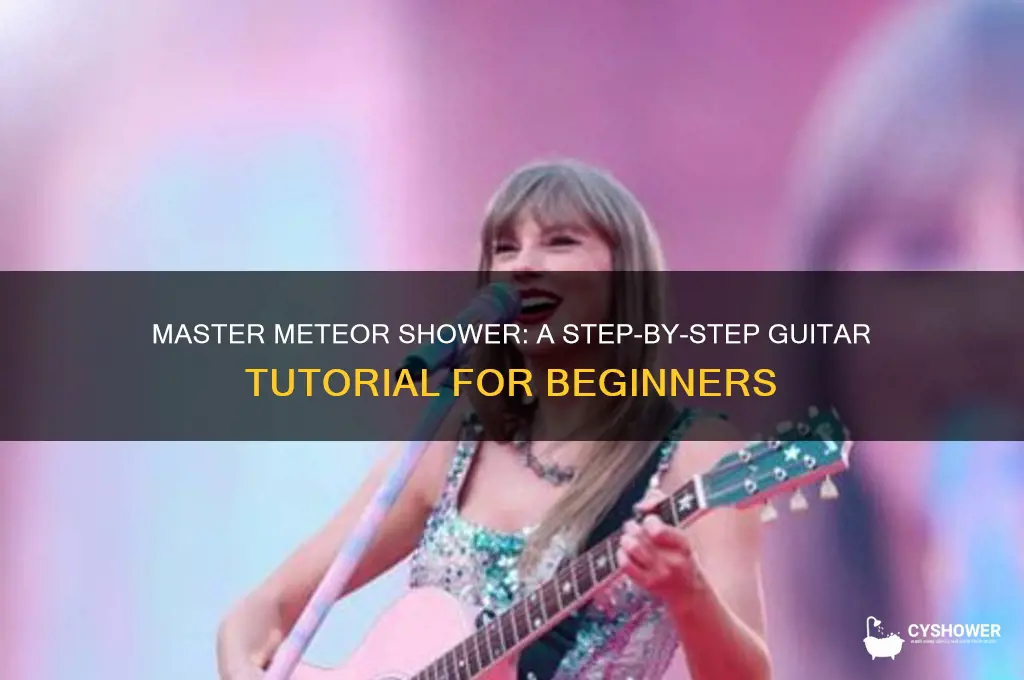 how to play meteor shower on guitar