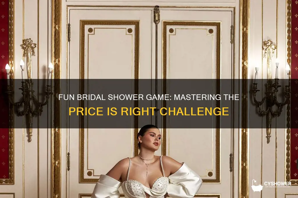 how to play price is right bridal shower game