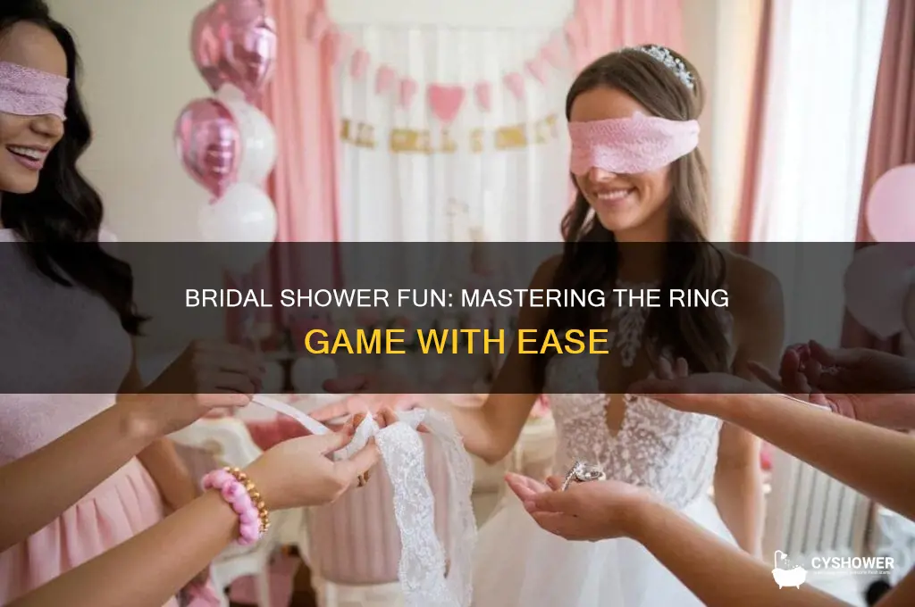 how to play the ring game at a bridal shower