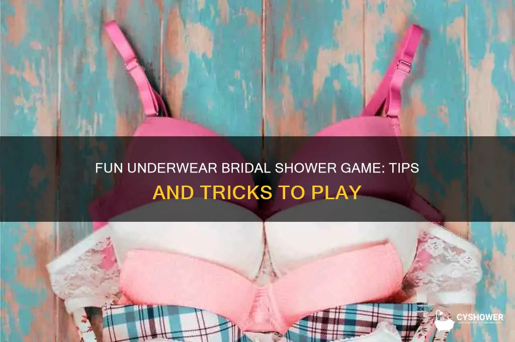 how to play underwear bridal shower game