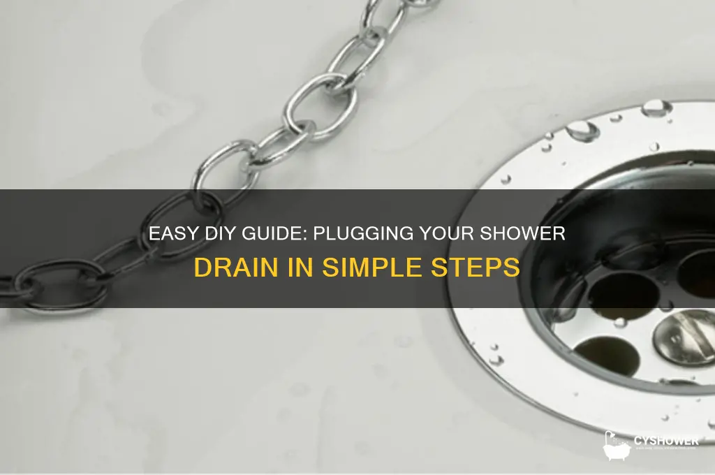 how to plug a shower drain