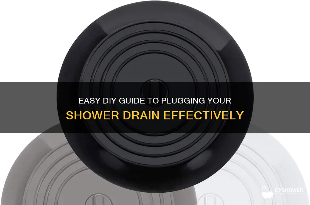 how to plug shower drain