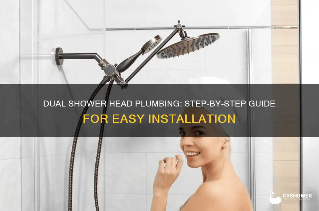 how to plumb 2 shower heads