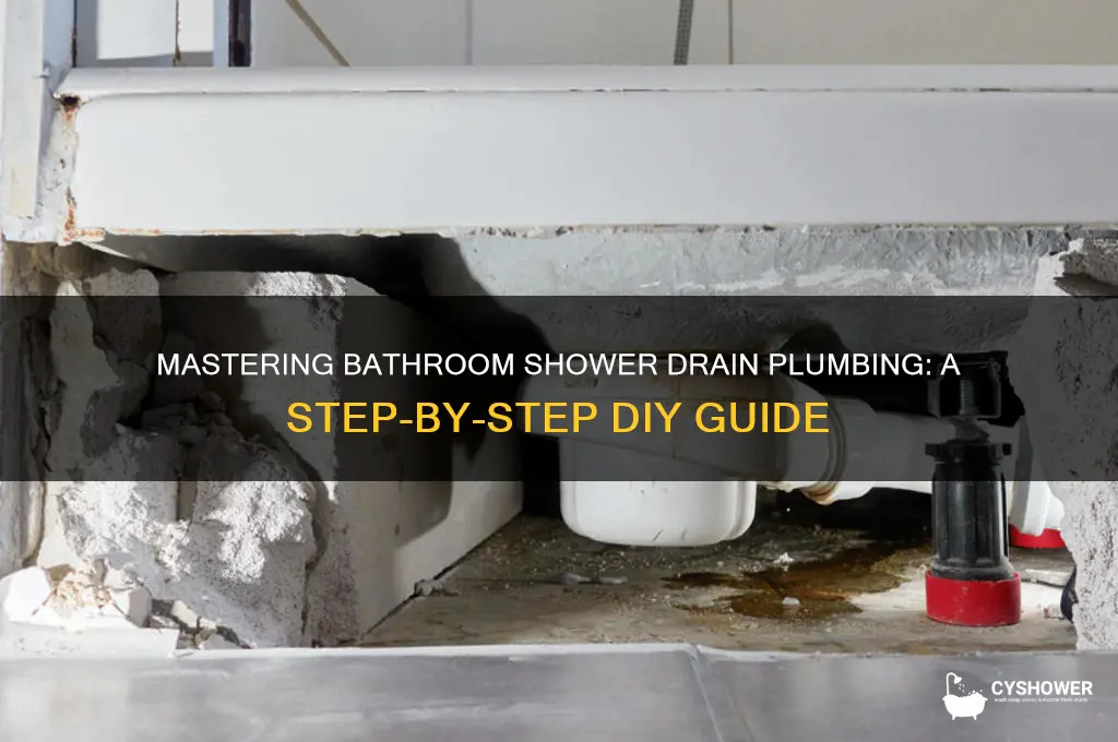 how to plumb a bathroom shower drain