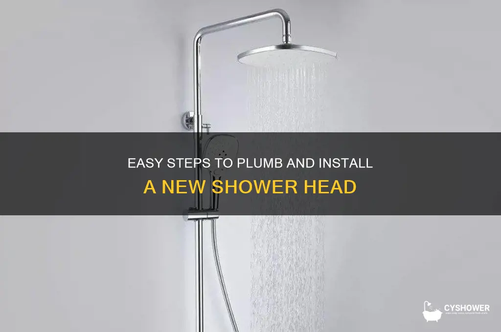 how to plumb a new shower head
