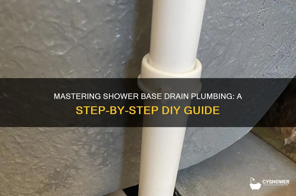 how to plumb a shower base drain