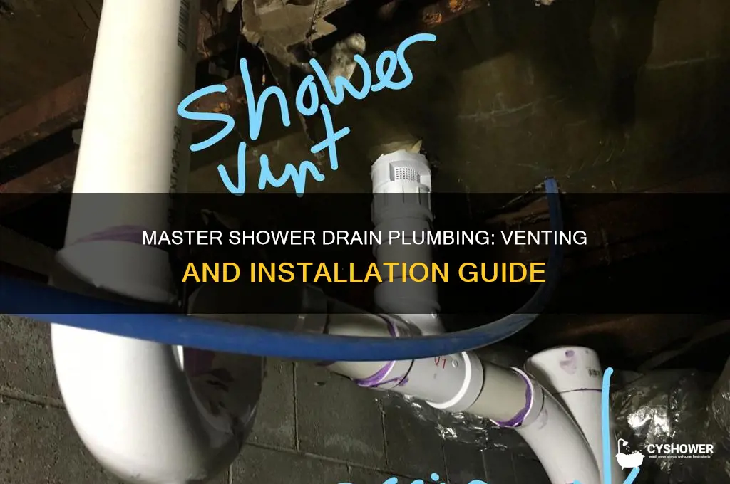 how to plumb a shower drain and vent
