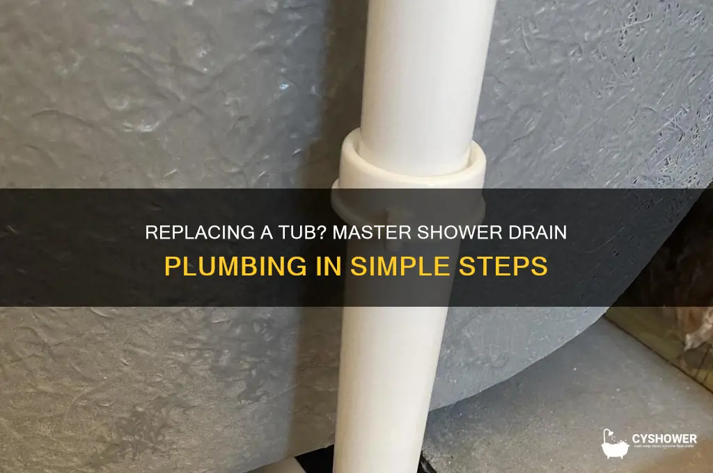 how to plumb a shower drain when replacing a tub