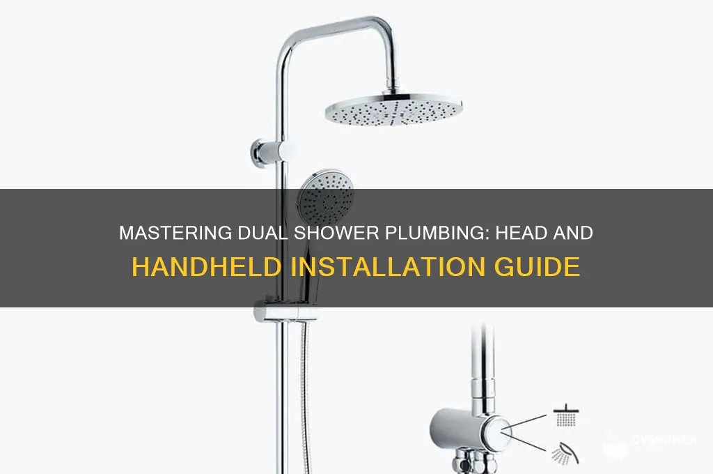 how to plumb shower with both head and handheld