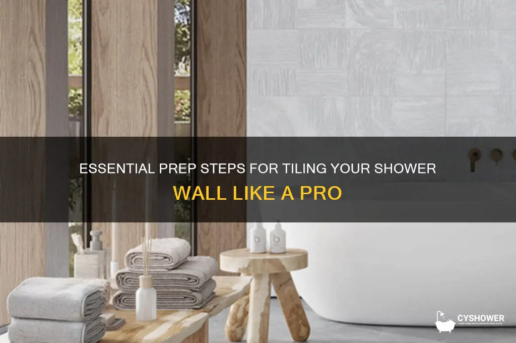 how to pre before tile shower wll