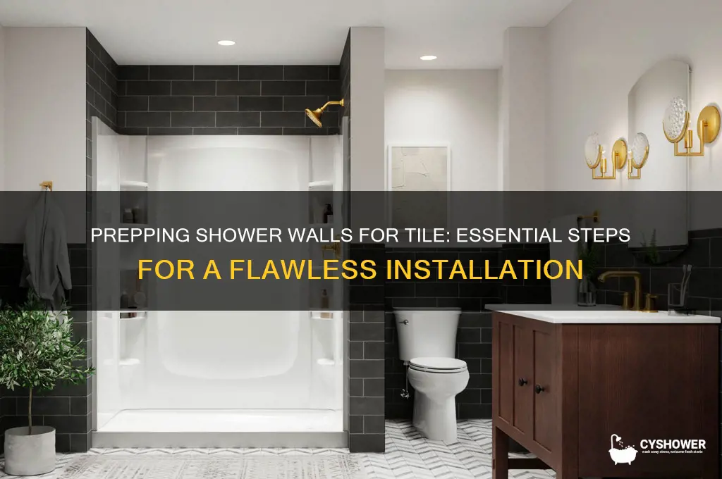 how to prep a shower wall for tile