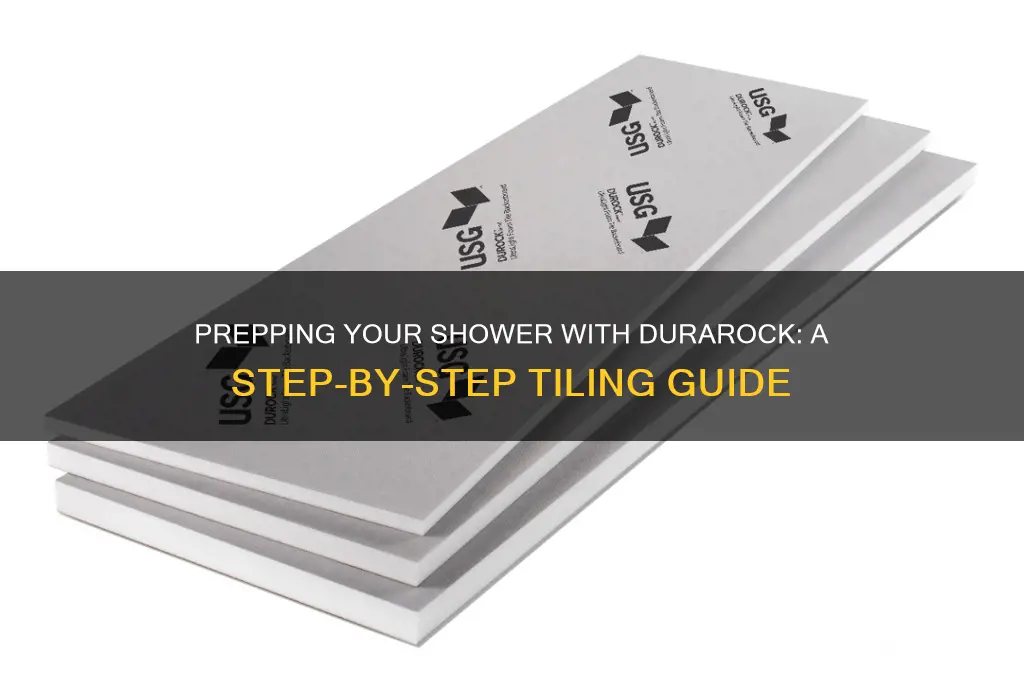 how to prep a shower with durarock for tile