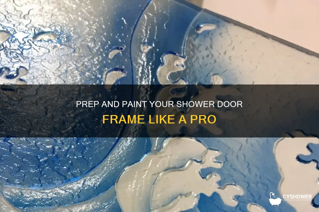 how to prep and paint a shower door frame
