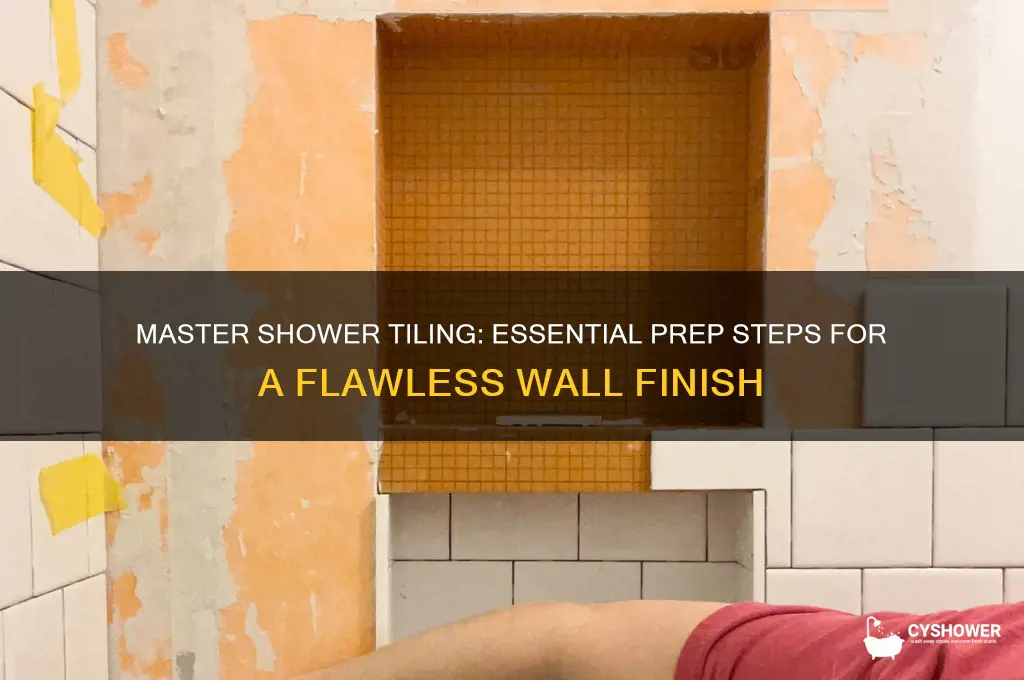 how to prepare to tile a shower wall