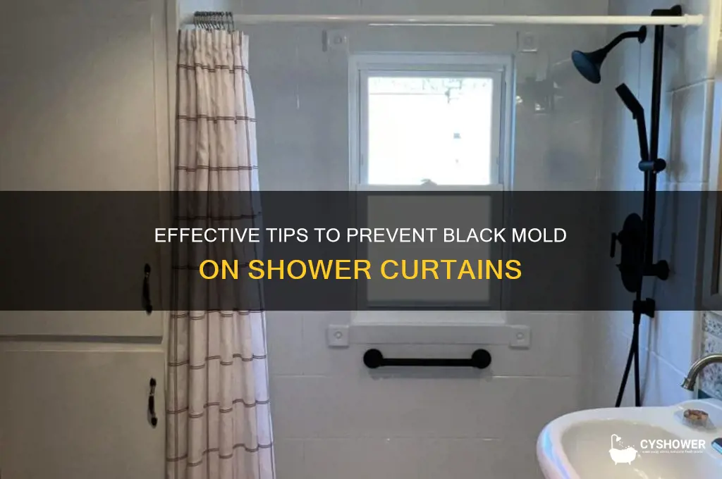 how to prevent black mold on shower curtain