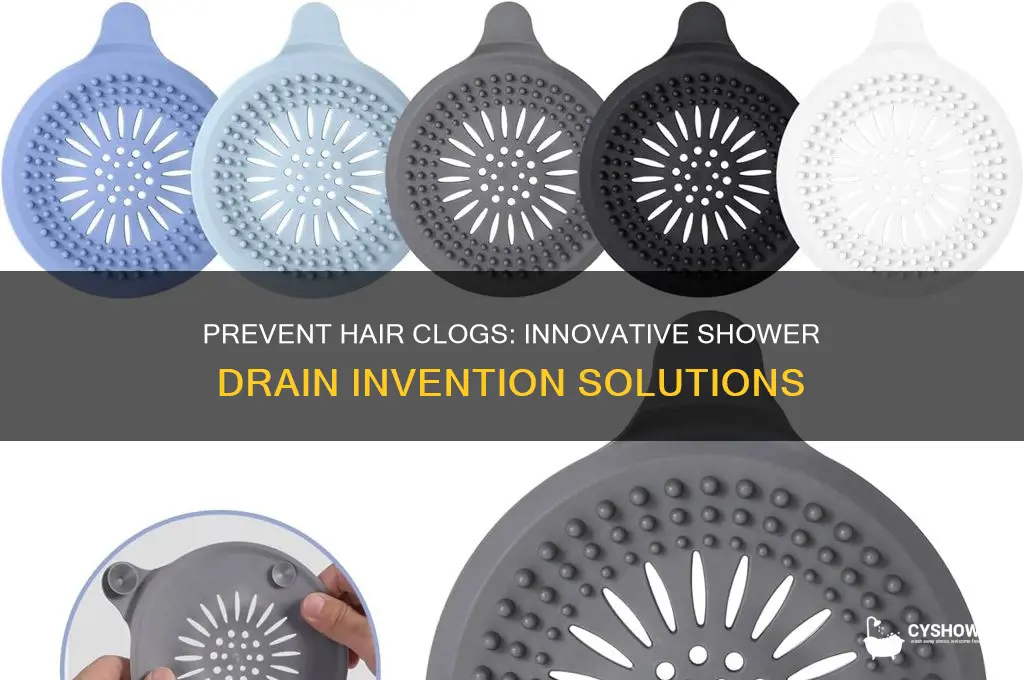 how to prevent hair from going down shower drain invention