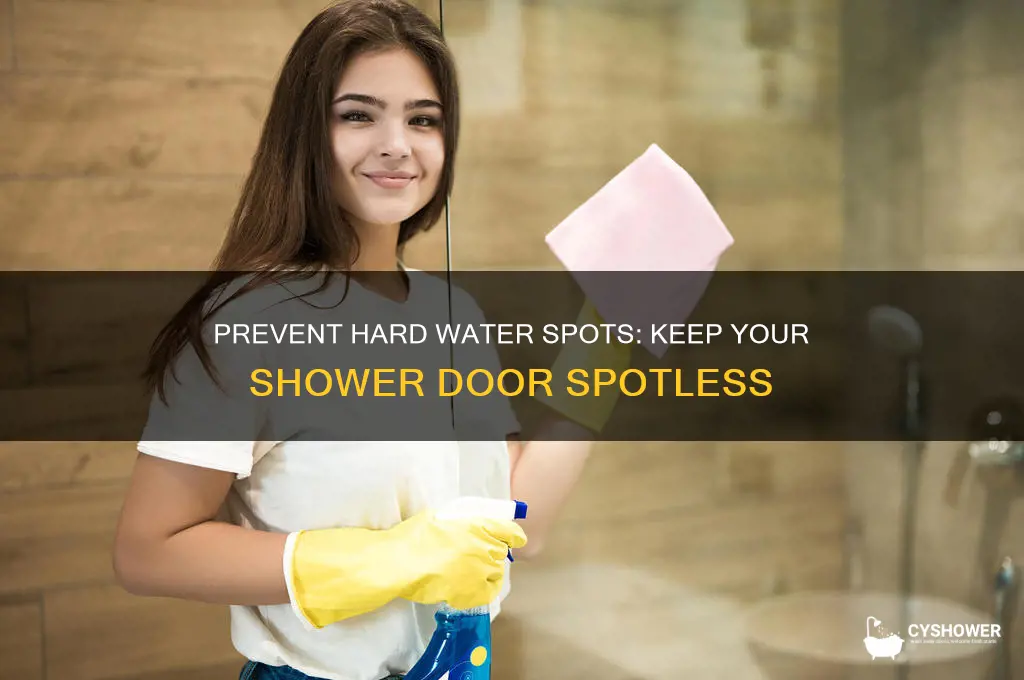how to prevent hard water spots on shower door