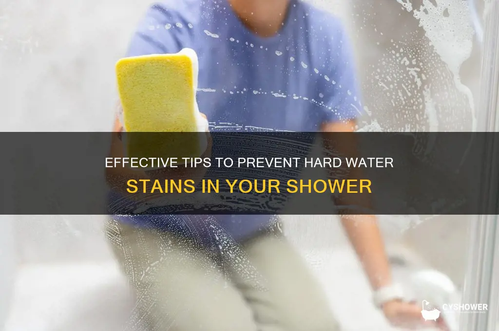 how to prevent hard water stains in shower
