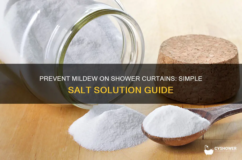 how to prevent mildew on shower curtain with salt