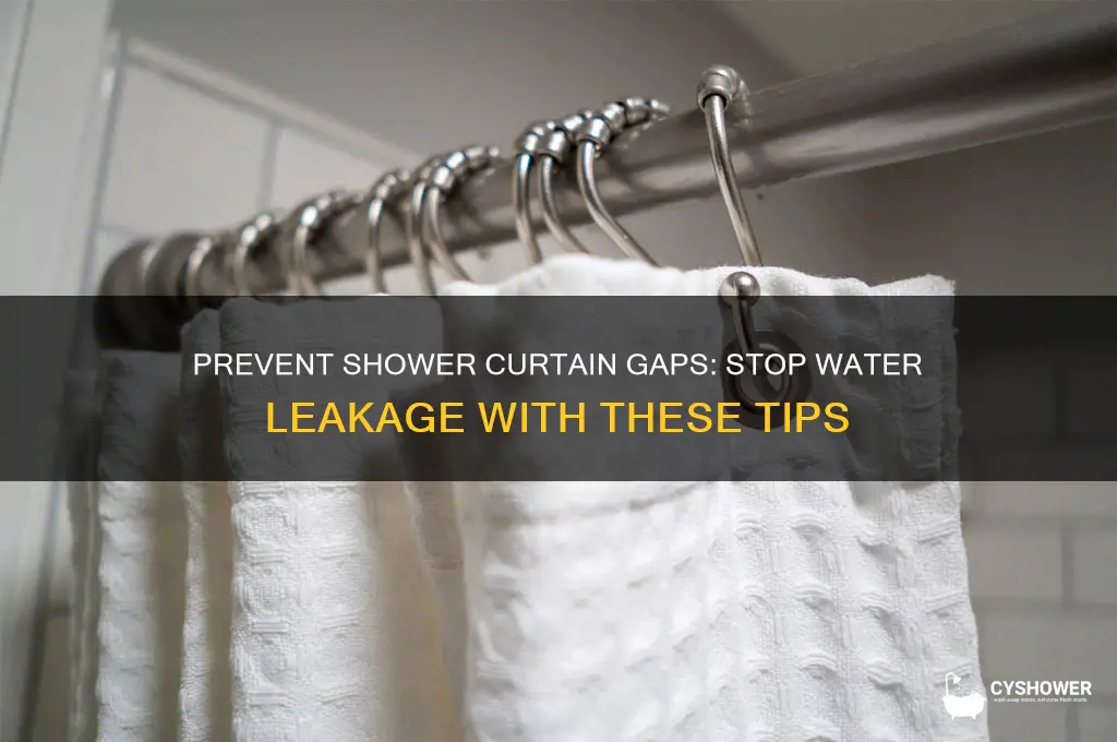 how to prevent shower curtain gap and water leakage