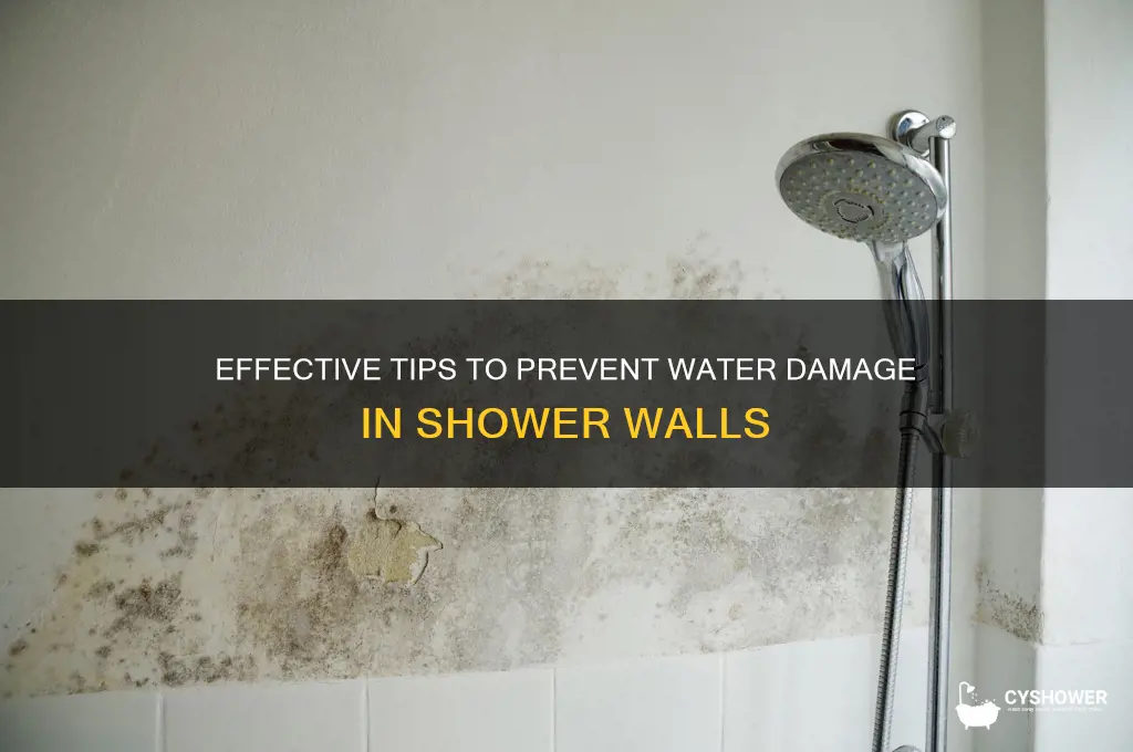 how to prevent water damage in shower walls