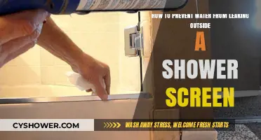 Stop Shower Leaks: Effective Tips to Keep Water Inside the Screen