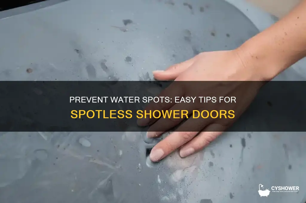 how to prevent water spots on shower doors