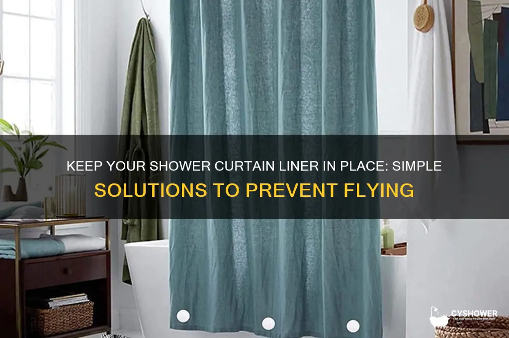 how to prevent your shower curtain liner from flying out