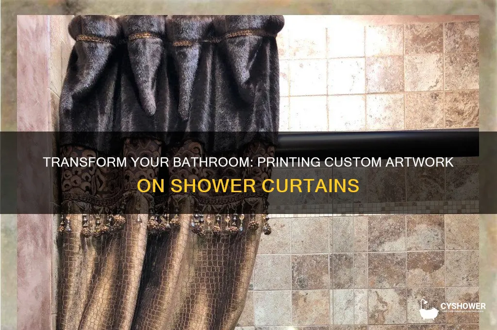 how to print your artwork on shower curtains