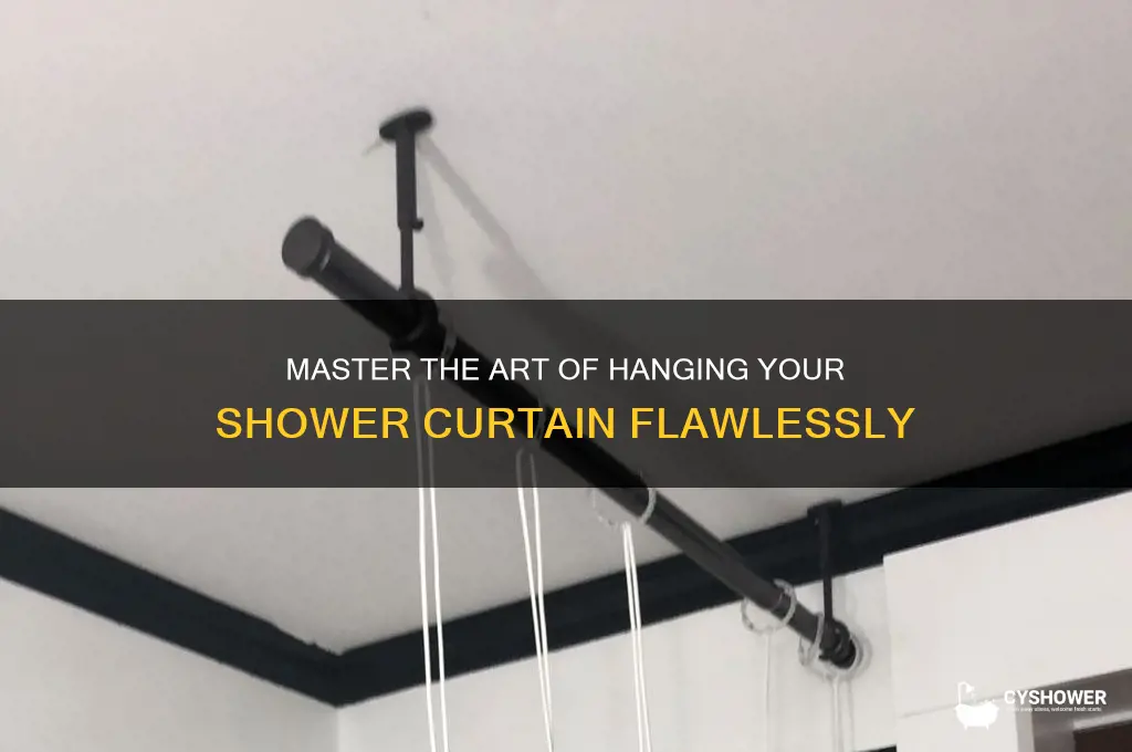 how to properly hang shower curtain