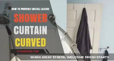 Mastering Alcove Shower Curtain Installation: Curved Rod Edition