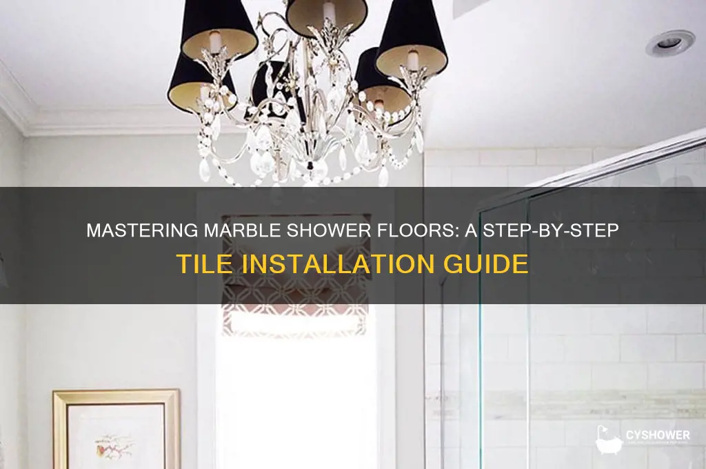 how to properly install marble shower floor sheet tile