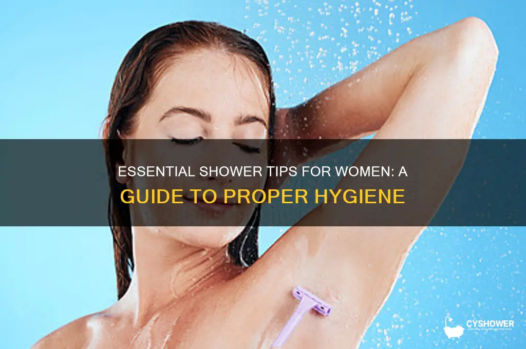 how to properly take a shower for woman