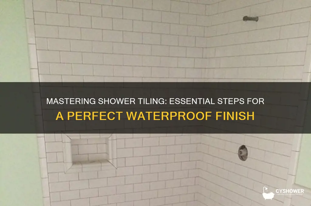 how to properly tile a shower