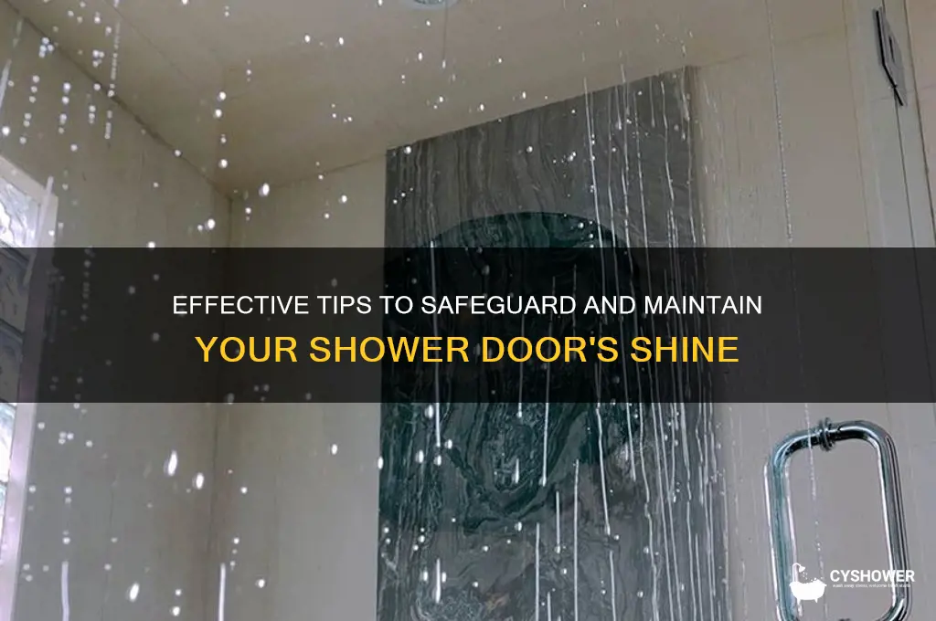 how to protect shower door
