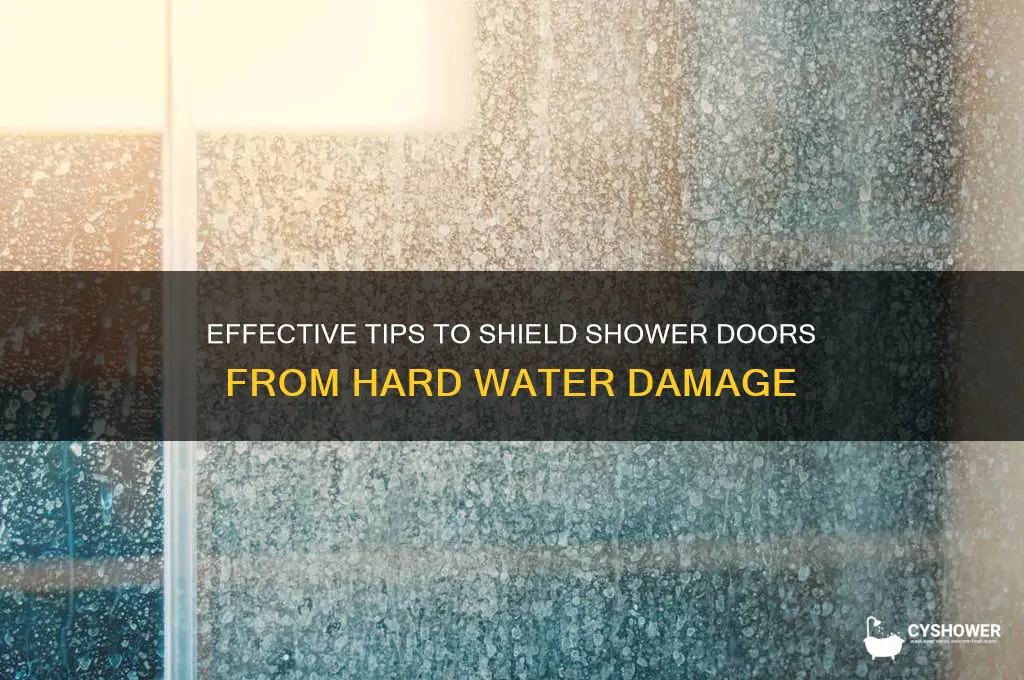 how to protect shower doors from hard water