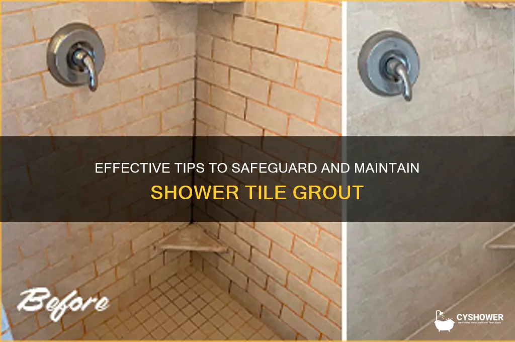 how to protect shower tile grout