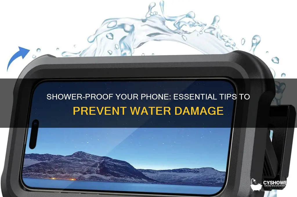 how to protect your phone from water in the shower