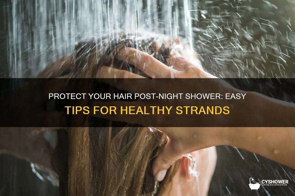 how to protext hair after night shower