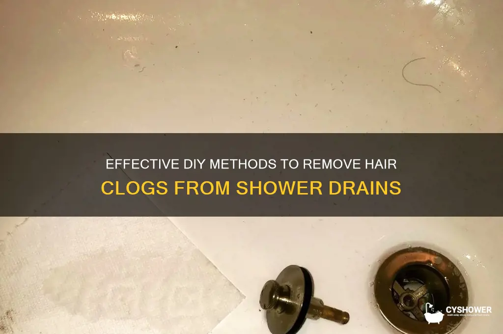how to pull hair out of shower drain