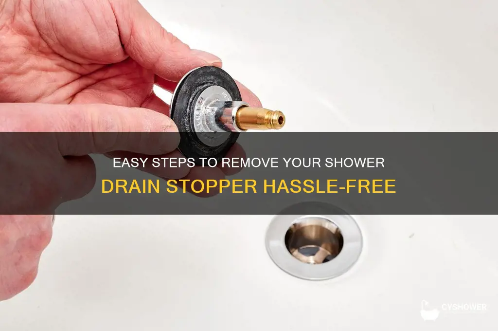 how to pull off shower drain stopper
