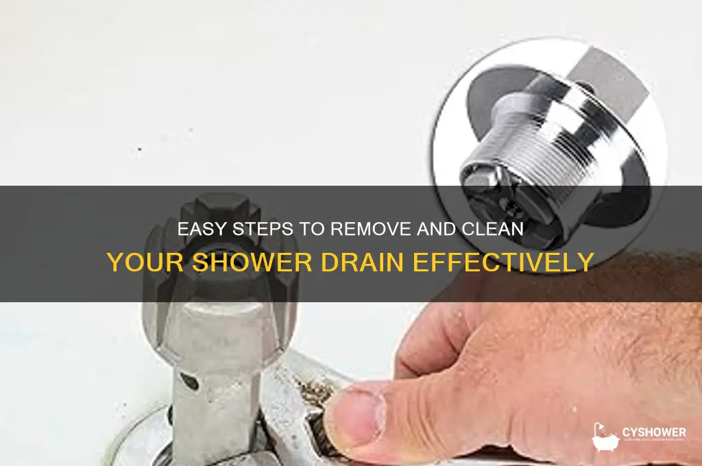 how to pull out a shower drain