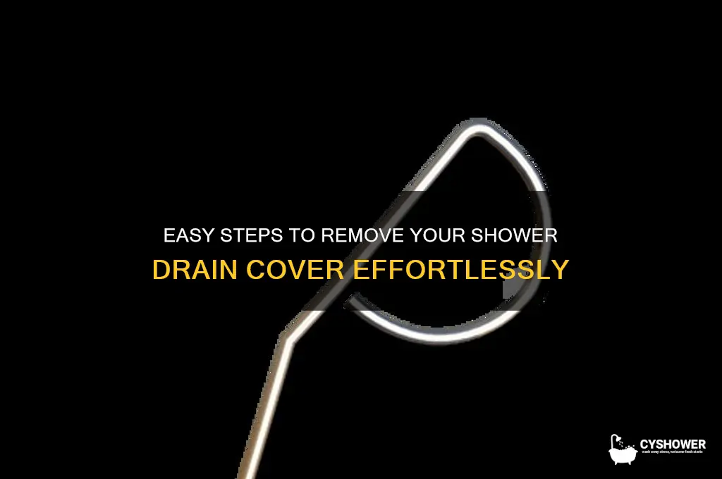 how to pull out shower drain cover