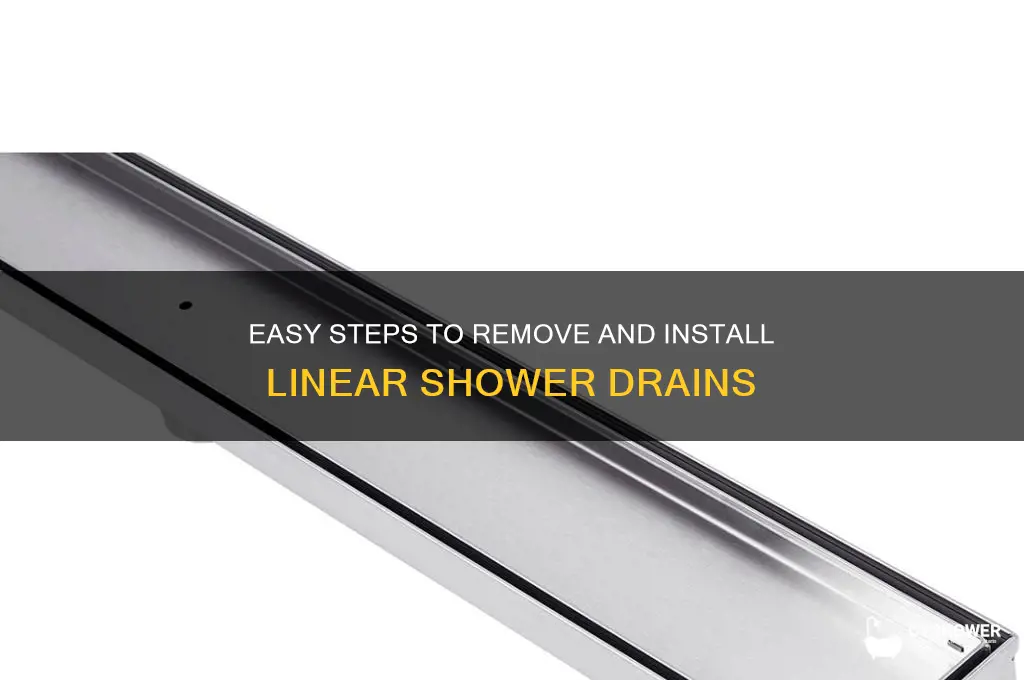 how to pull up linear shower drain