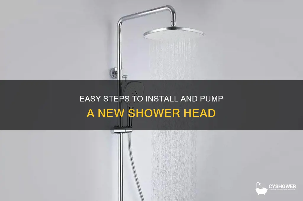 how to pumb a new shower head