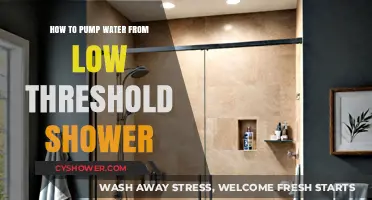 Efficiently Pumping Water from Low-Threshold Showers: A Practical Guide