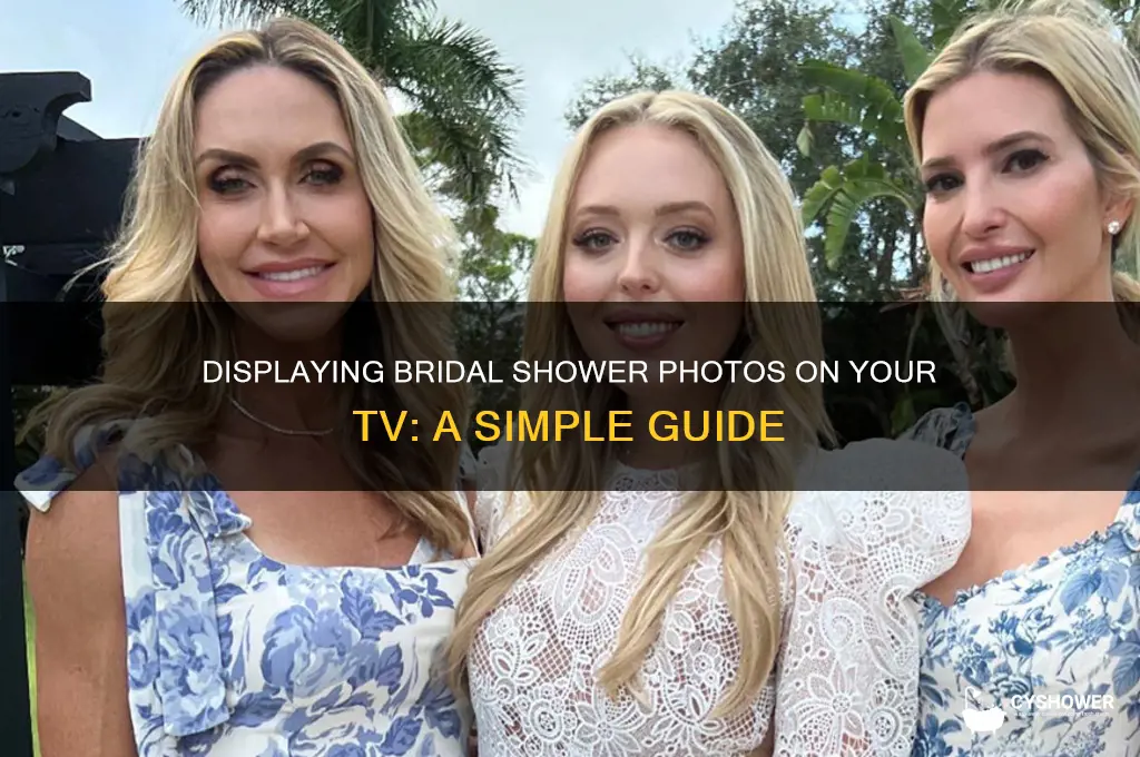 how to put a bridal shower image on your tv