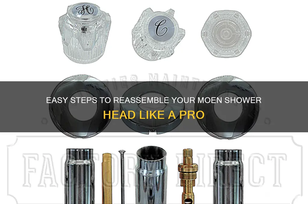 how to put a moen shower head back together