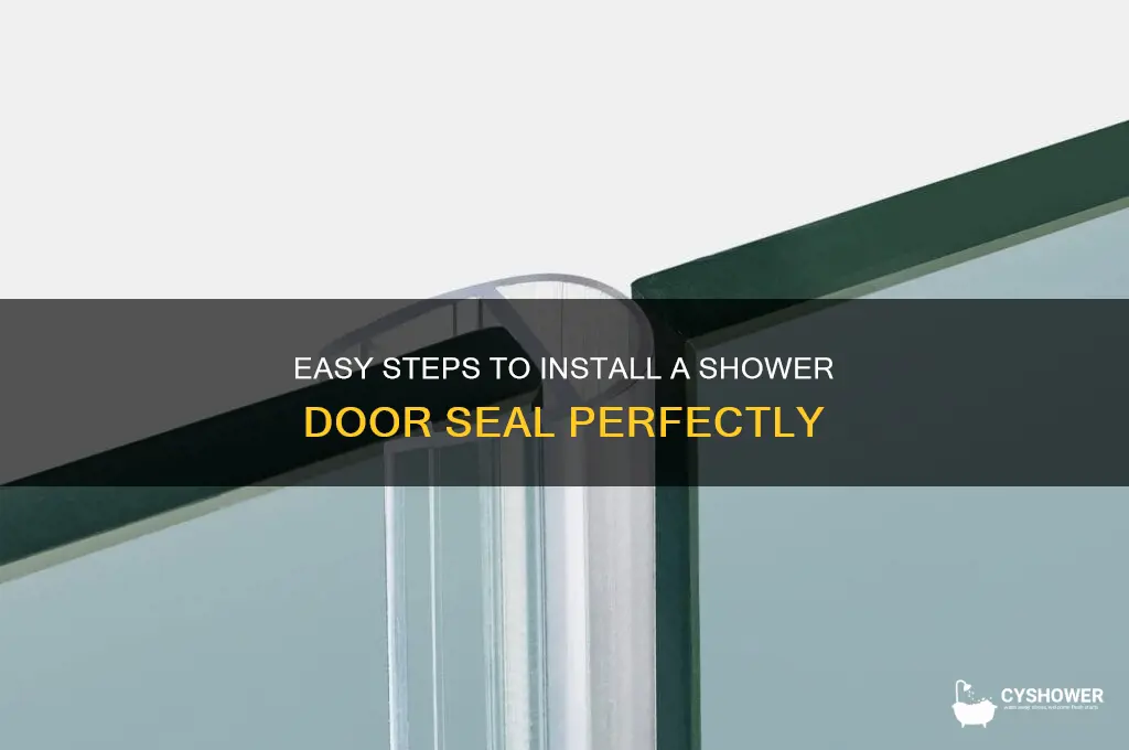how to put a shower door seal on