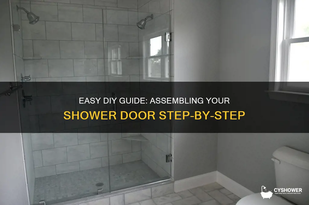 how to put a shower door together